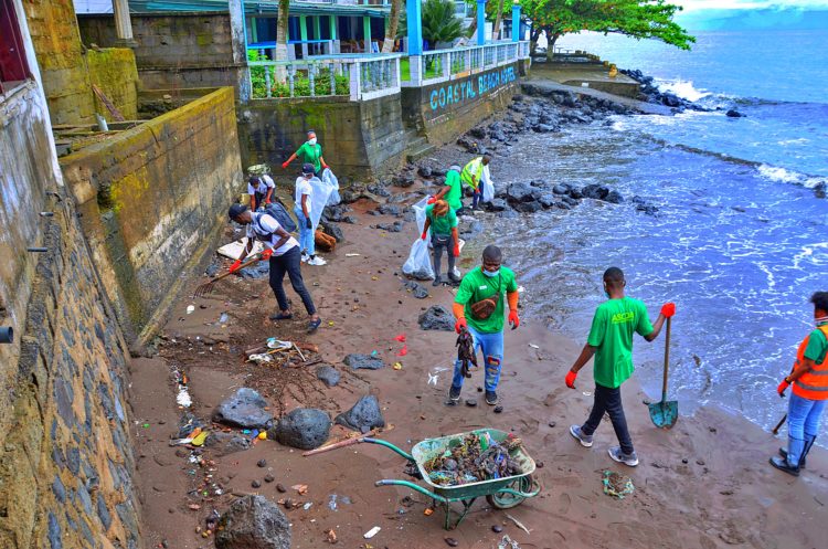 The Launch Of The National Beach Cleanup Day in Cameroon.